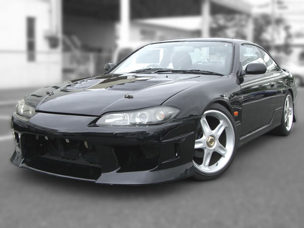 S15face Modified S14 JDM Nissan Silvia FOR SALE Full front view S15face Modified S14 JDM Nissan Silvia FOR SALE Full front view