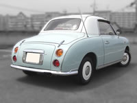 SALE Nissan Figaro Aqua : Rear end view